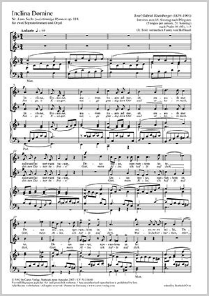 Inclina Domine [Neige, o Ewiger]